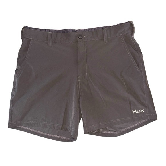 HUK Performance Low Country Men's sz XXL Brown 6" Shorts - Picture 1 of 6